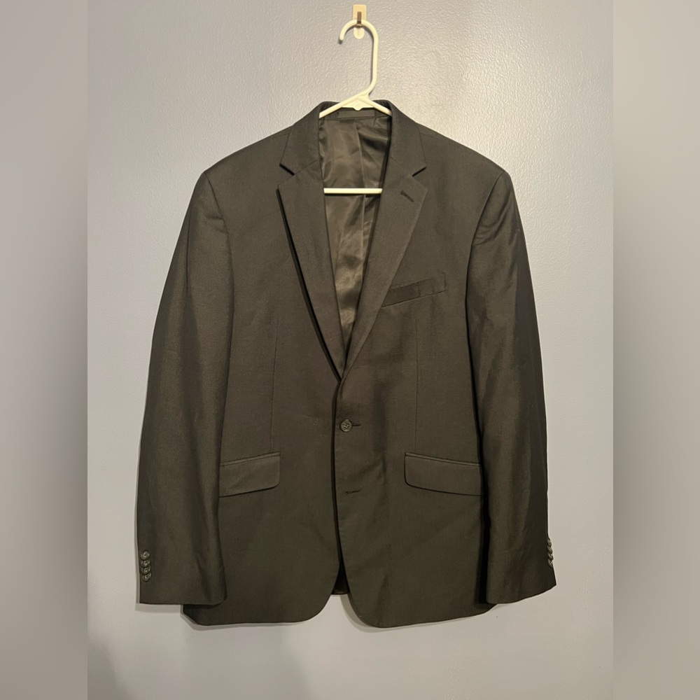 Kenneth Cole Reaction42R BLK 2‎ Button Blazer Sport Coat Size 40R Men’s Business